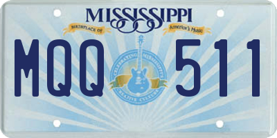 MS license plate MQQ511