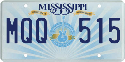 MS license plate MQQ515