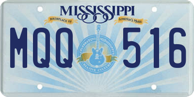MS license plate MQQ516