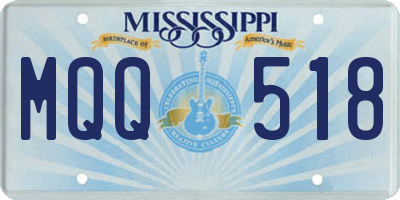MS license plate MQQ518