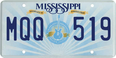 MS license plate MQQ519