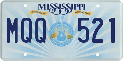 MS license plate MQQ521