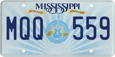 MS license plate MQQ559