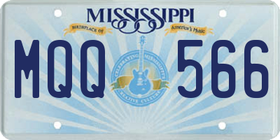MS license plate MQQ566