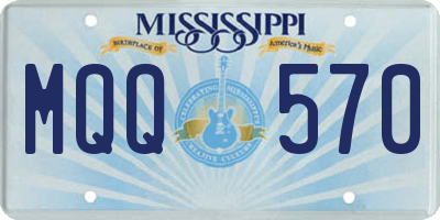 MS license plate MQQ570