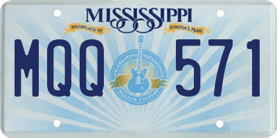 MS license plate MQQ571