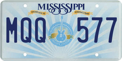 MS license plate MQQ577