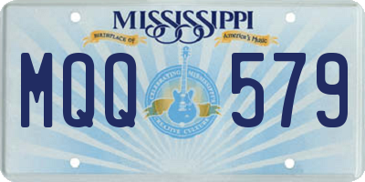 MS license plate MQQ579