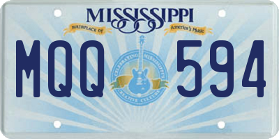 MS license plate MQQ594