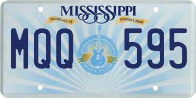 MS license plate MQQ595