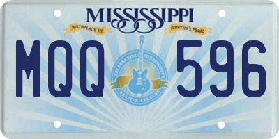 MS license plate MQQ596
