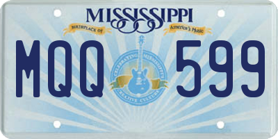 MS license plate MQQ599