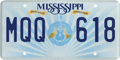 MS license plate MQQ618