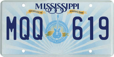 MS license plate MQQ619