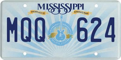 MS license plate MQQ624