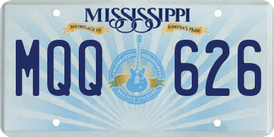 MS license plate MQQ626