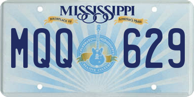 MS license plate MQQ629