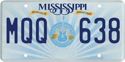 MS license plate MQQ638
