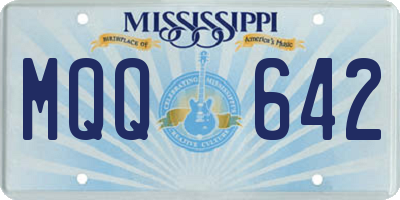 MS license plate MQQ642