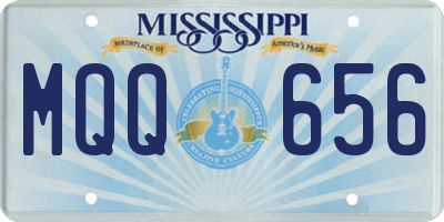 MS license plate MQQ656