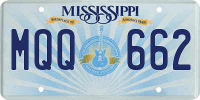MS license plate MQQ662