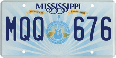MS license plate MQQ676