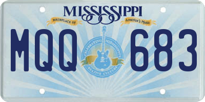 MS license plate MQQ683