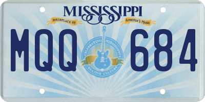 MS license plate MQQ684