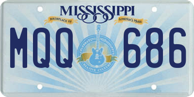 MS license plate MQQ686