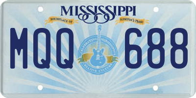 MS license plate MQQ688