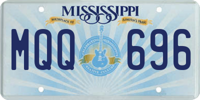MS license plate MQQ696