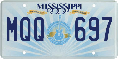 MS license plate MQQ697