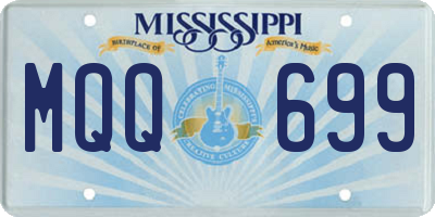 MS license plate MQQ699