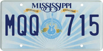 MS license plate MQQ715