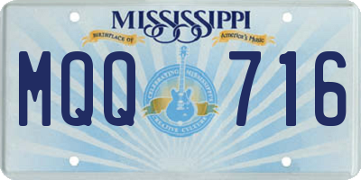 MS license plate MQQ716