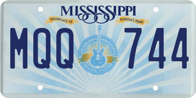 MS license plate MQQ744