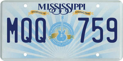 MS license plate MQQ759