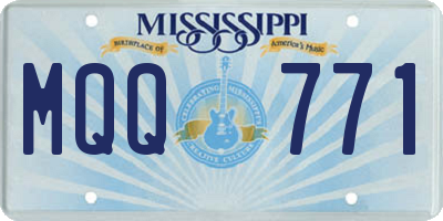 MS license plate MQQ771