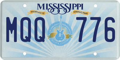 MS license plate MQQ776