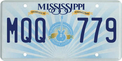 MS license plate MQQ779