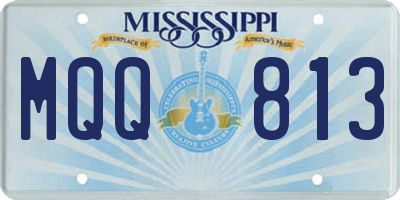MS license plate MQQ813