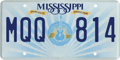 MS license plate MQQ814