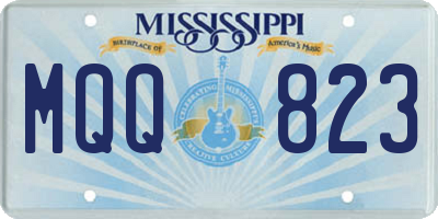 MS license plate MQQ823