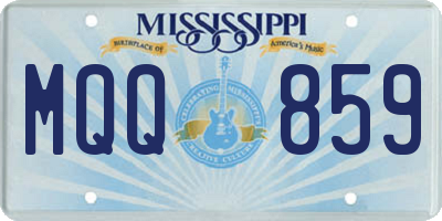 MS license plate MQQ859