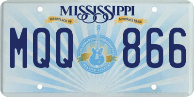 MS license plate MQQ866