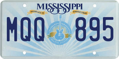 MS license plate MQQ895