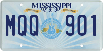MS license plate MQQ901