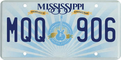 MS license plate MQQ906