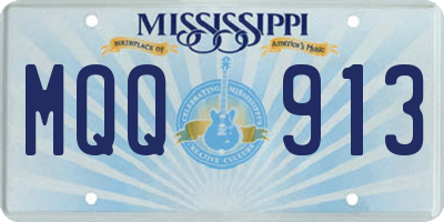 MS license plate MQQ913