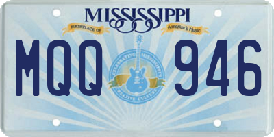 MS license plate MQQ946